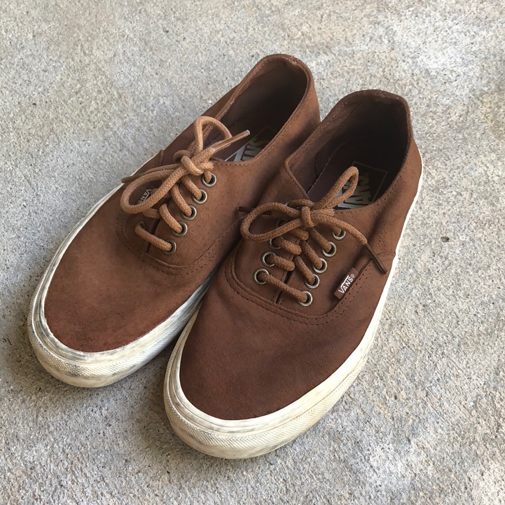 vintage brown suede vans